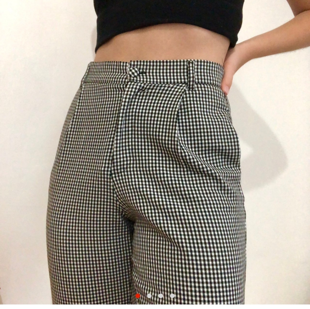 Zara gingham trousers size S